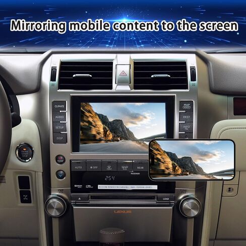 Linux System for Lexus GX460 2009 2010 2011 2012 2013 CarPlay Android Auto Mirror Link Support for Original Car Radio Function Reverse Camera Free Switching with OEM System in Saudi Arabia