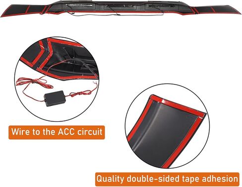 Hooke Road Ranger Hood Protector Stone Guard Bug Deflector with Amber Lights for Ford Ranger 2019 2020 2021 2022 2023 in Saudi Arabia