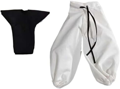 ximitoy (ONLY Clothes) 1/12th Gojo Satoru Black Top+ Pants for 6'' Male Figure (Knitted t-Shirt+ Pants) in Saudi Arabia