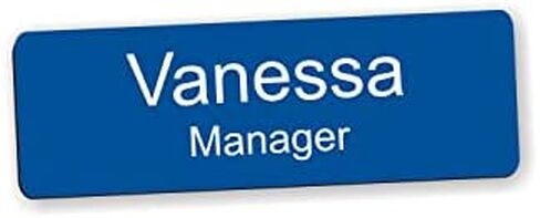 علامات أسماء مخصصة منقوشة بالليزر - مغناطيسية ودبوس خلفي، 18 خيارًا للألوان، 5 أحجام، نقش الشعار - صناعة شارات أسماء مخصصة بالليزر للملابس والموظفين والزي الرسمي والأحداث in Kuwait