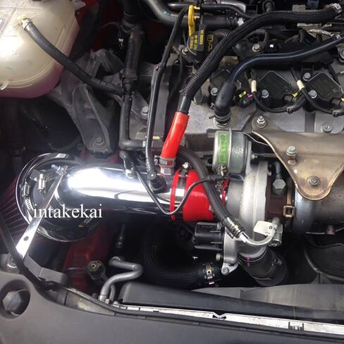 مدخل هواء أداء INTAKEKAI (متوافق مع 13 موديلات 2013 DODGE DART 1.4 1.4L TURBOCHARGED AERO LIMTED RALLYE SXT) (أحمر) in Saudi Arabia
