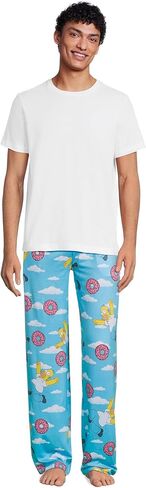The Simpsons Pajama Pants Men's Homer Simpson Doughnuts Lounge PJ Bottoms in Saudi Arabia