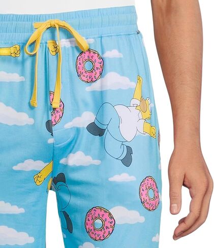 The Simpsons Pajama Pants Men's Homer Simpson Doughnuts Lounge PJ Bottoms in Saudi Arabia
