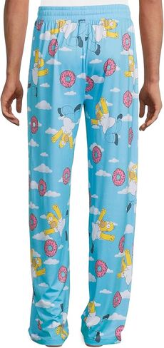 The Simpsons Pajama Pants Men's Homer Simpson Doughnuts Lounge PJ Bottoms in Saudi Arabia