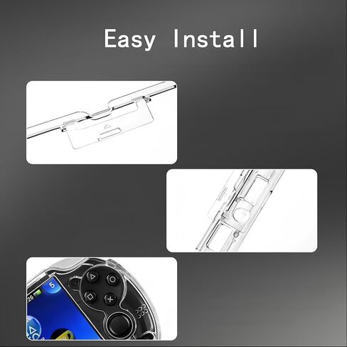 حافظة واقية شفافة لجهاز PS Vita 1000 - غطاء صلب شفاف من البولي كربونات مع فيلم واقي للشاشة الأمامية - متوافق مع PlayStation Vita 1000 فقط in Kuwait