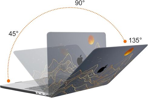 حافظة MOSISO متوافقة مع جهاز MacBook Pro 13 بوصة M2 2026 2025 2024 2023 2022 2021 2020 2019-2016 A2338 M1 A2251 A2289 A2159 A1989 A1708 A1706، غطاء حماية من البلاستيك الصلب، غروب الشمس الجبلية in Saudi Arabia