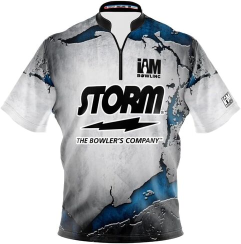 Logo Infusion I AM Bowling Jersey Short Sleeve Sash Collar 1519-MT Made in USA Motiv in Saudi Arabia