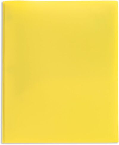 Office Depot® Brand 2-Pocket School-Grade Poly Folders with Prongs, 8-1/2" x 11", Assorted Colors, Pack of 48 in Saudi Arabia