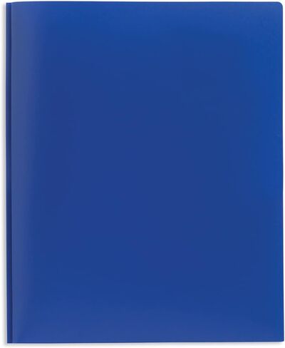 Office Depot® Brand 2-Pocket School-Grade Poly Folders with Prongs, 8-1/2" x 11", Assorted Colors, Pack of 48 in Saudi Arabia