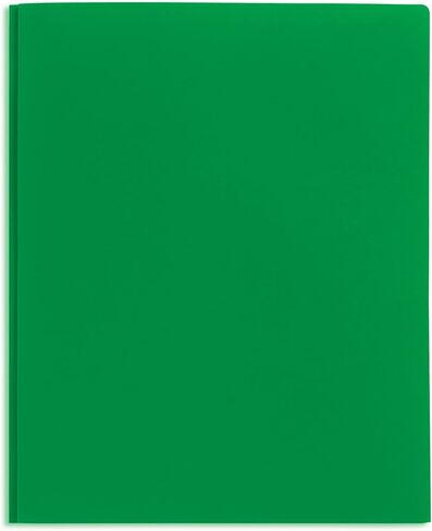 Office Depot® Brand 2-Pocket School-Grade Poly Folders with Prongs, 8-1/2" x 11", Assorted Colors, Pack of 48 in Saudi Arabia