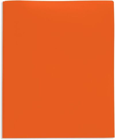 Office Depot® Brand 2-Pocket School-Grade Poly Folders with Prongs, 8-1/2" x 11", Assorted Colors, Pack of 48 in Saudi Arabia