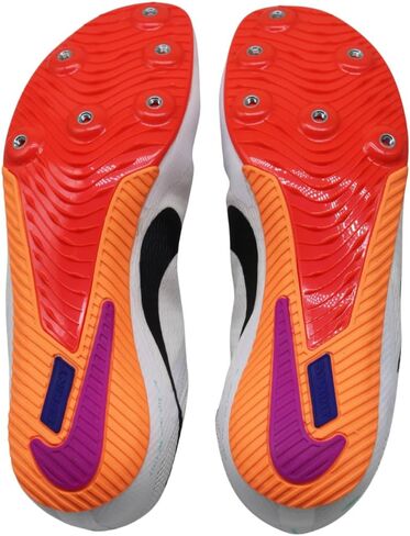 حذاء Nike Zoom Rival Sprint Athletics Sprinting Spikes أبيض/سبج-قرمزي ساطع 10.5 للرجال US/12 WMNS US in Saudi Arabia