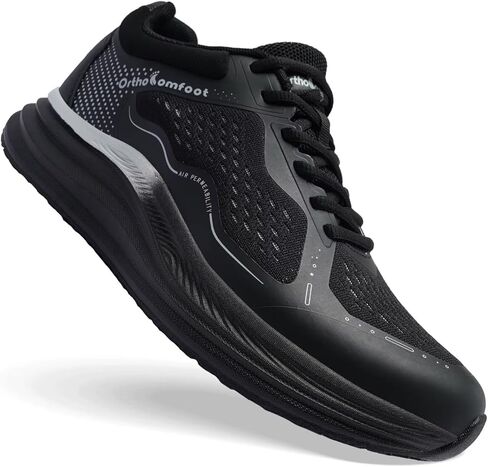 Men's Orthopedic Road Running Shoes: Comfortable Casual Arch Supports Plantar Fasciitis Orthotic Sports Tennis Sneakers, Casual Lightweight Athletic Walking Shoes for Foot Heel and Pain Relief in Saudi Arabia