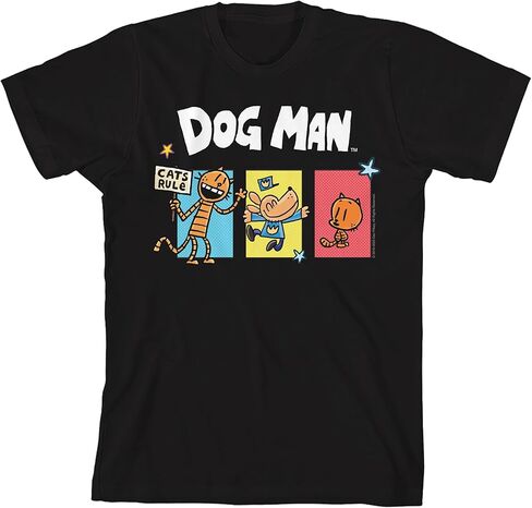 Dog Man Petey The Cat & Lil' Petey Youth Short Sleeve Tee in Saudi Arabia
