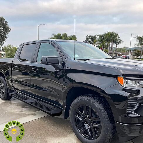 AUTOSAVER88 6 Inch Running Boards Compatible with Chevy Silverado/GMC Sierra 2019-2026 1500, 2020-2026 2500HD 3500HD Crew Cab, Step Pad Design, Stainless Steel Side Steps Nerf Bar in Saudi Arabia