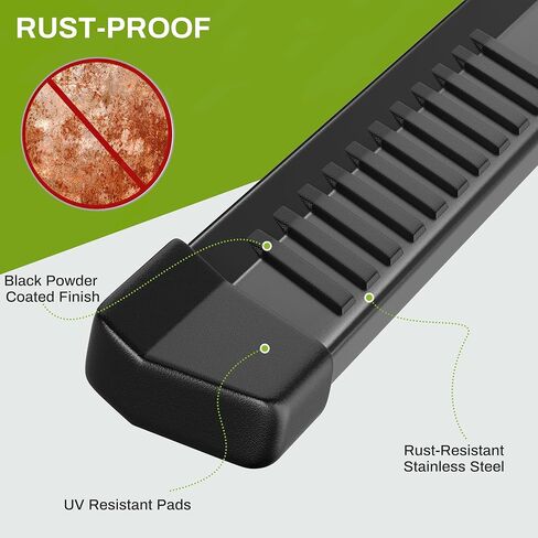 AUTOSAVER88 6 Inch Running Boards Compatible with Chevy Silverado/GMC Sierra 2019-2026 1500, 2020-2026 2500HD 3500HD Crew Cab, Step Pad Design, Stainless Steel Side Steps Nerf Bar in Saudi Arabia