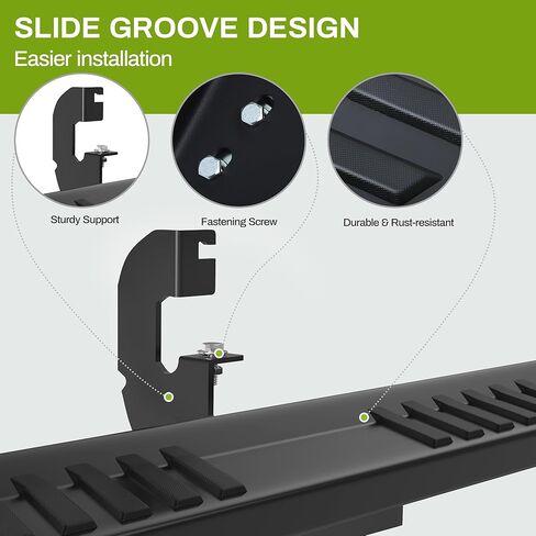 AUTOSAVER88 6 Inch Running Boards Compatible with Chevy Silverado/GMC Sierra 2019-2026 1500, 2020-2026 2500HD 3500HD Crew Cab, Step Pad Design, Stainless Steel Side Steps Nerf Bar in Saudi Arabia