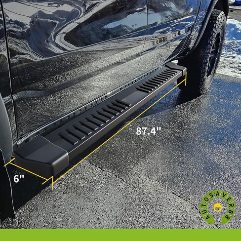 AUTOSAVER88 6 Inch Running Boards Compatible with Chevy Silverado/GMC Sierra 2019-2026 1500, 2020-2026 2500HD 3500HD Crew Cab, Step Pad Design, Stainless Steel Side Steps Nerf Bar in Saudi Arabia