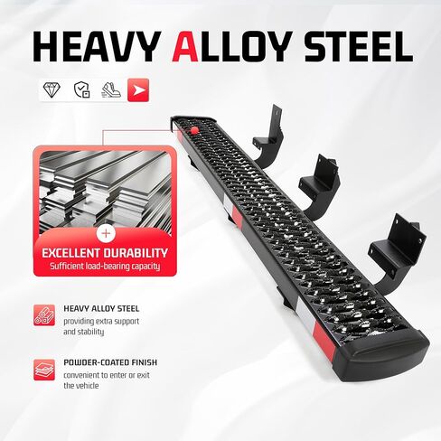 55-1/2" x 7-1/4" Side Step Right Compatible with 2015-2025 Ford Transit 150/250/350 Step Plates Grip Step Sliding Door Running Board Kit Cargo Van Step Powder Coated Steel Black Passenger Side in Saudi Arabia