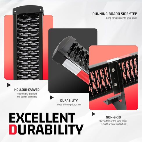 55-1/2" x 7-1/4" Side Step Right Compatible with 2015-2025 Ford Transit 150/250/350 Step Plates Grip Step Sliding Door Running Board Kit Cargo Van Step Powder Coated Steel Black Passenger Side in Saudi Arabia