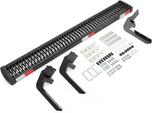 55-1/2" x 7-1/4" Side Step Right Compatible with 2015-2025 Ford Transit 150/250/350 Step Plates Grip Step Sliding Door Running Board Kit Cargo Van Step Powder Coated Steel Black Passenger Side in Saudi Arabia