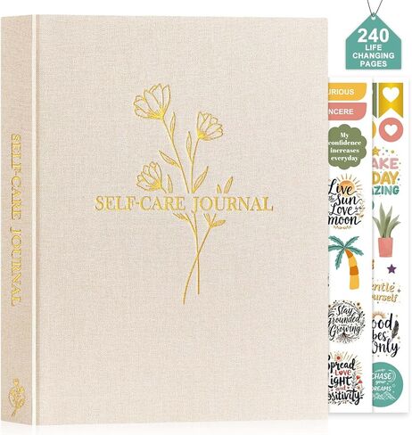 Lanpn Self Care Journal for Women, Self Love Guided Journals with Prompts, Daily Reflection Wellness & Gratitude Planner, 5 Minute Mental Health Notebook, Mindfulness Mood Log, 240 Pages, Sage Green in Saudi Arabia