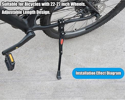 Bike Kickstand for Specialized Riprock 24 2023, Adjustable Bicycle Kickstand Rear Mount, Aluminum Alloy Bicycle Kickstand for Daily & Long-Distance Rides in Saudi Arabia