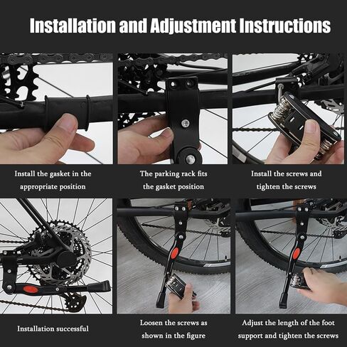 Bike Kickstand for Specialized Riprock 24 2023, Adjustable Bicycle Kickstand Rear Mount, Aluminum Alloy Bicycle Kickstand for Daily & Long-Distance Rides in Saudi Arabia