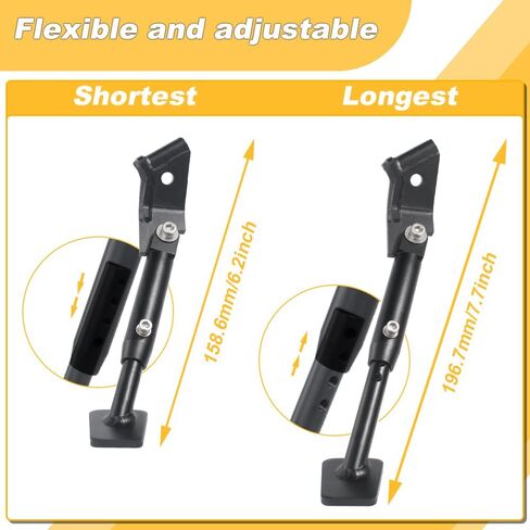 0-1.5" Motorcycle Adjustable Kickstand Side Stand Fit for Ruckus/Zoomer 2003-2024 in Saudi Arabia