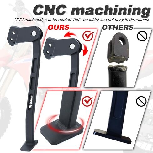 حامل جانبي للدراجة الترابية Xitomer متوافق مع CRF450R CRF250R CRF250RX CRF450RWE 2019-2024، حامل مساعد من الألومنيوم 6061، مسمار مباشر بدون حفر in Kuwait