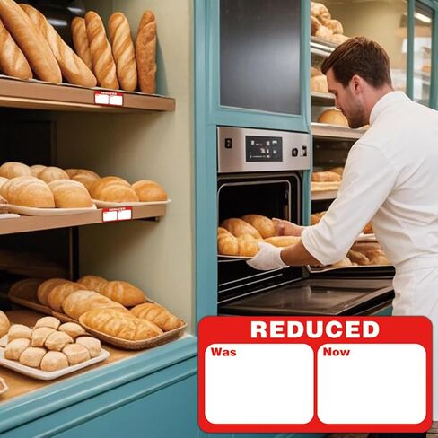 1050 Pcs Reduced Price Labels 1.97x0.98 inch Business Retail Discount Price Reduction Stickers Clearance Merchandising Sale Labels of Shop Butchers Bakers Market Seller in Saudi Arabia