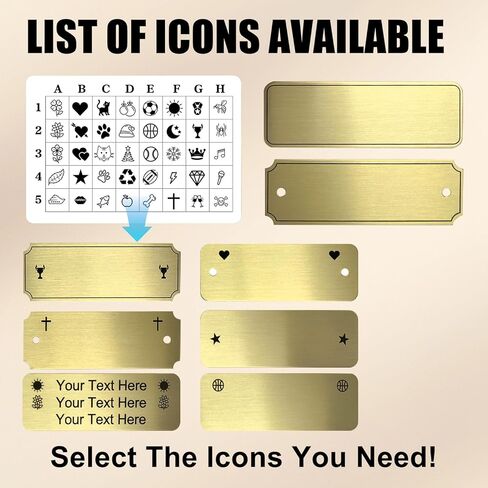 لوحة اسم منقوشة مخصصة، لوحة إطار من النحاس الصلب المصقول مخصصة مع دعامة لاصقة أو براغي لملصق الاسم أو العلامة الفنية، 3 بوصة عرض × 1 بوصة ارتفاع in Kuwait