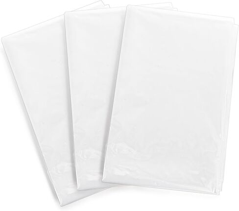Foraineam 3 Pack Plastic Covers for Furniture, Waterproof & Dustproof Sofa Storage Covers, 118" x 158" Extra Large Bed Couch Protector Cover Shelter for Moving Protection and Long Term Storage in Saudi Arabia