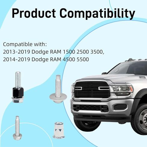 68193128AB Sidestep Hardware Mounting Kit Compatible with 2014-2019 RAM 1500 2500 3500 4500 5500 | Tubular Side Step Running Board Mounting Brackets 68193128AB Replacement in Saudi Arabia