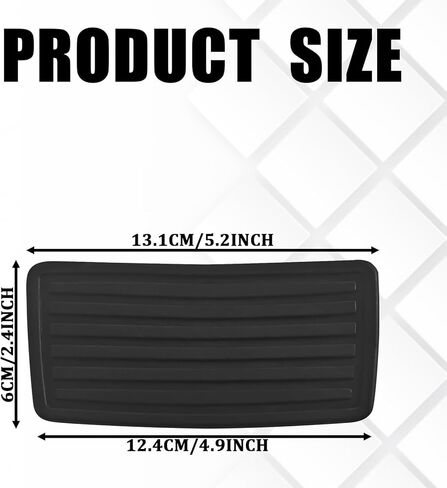 Brake Clutch Pedal Cover, Gas&Brake Pedal Pad Compatible with Honda Accord CR-V Civic Odyssey Pilot Prelude 46545-S84-A81 Manual Replacement Rubber Pad Car Interior Accessories (Black) in Saudi Arabia