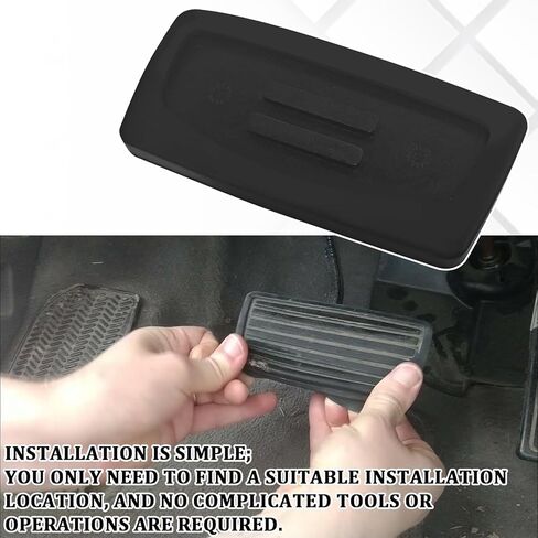 Brake Clutch Pedal Cover, Gas&Brake Pedal Pad Compatible with Honda Accord CR-V Civic Odyssey Pilot Prelude 46545-S84-A81 Manual Replacement Rubber Pad Car Interior Accessories (Black) in Saudi Arabia
