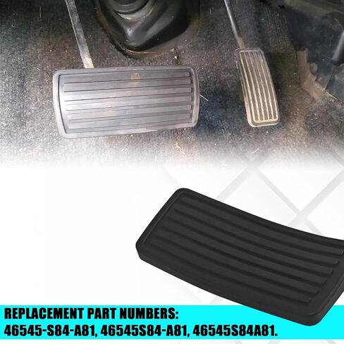 Brake Clutch Pedal Cover, Gas&Brake Pedal Pad Compatible with Honda Accord CR-V Civic Odyssey Pilot Prelude 46545-S84-A81 Manual Replacement Rubber Pad Car Interior Accessories (Black) in Saudi Arabia
