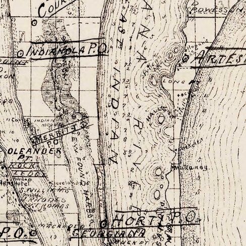 خرائط أنتيغوس مقاطعة بريفارد فلوريدا بقلم ج. فرانسيس لو بارون حوالي عام 1893 | ملصق مطبوع فني لتزيين الحائط العتيق | 24 × 32 بوصة (610 × 813 ملم) in Kuwait