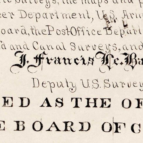 خرائط أنتيغوس مقاطعة بريفارد فلوريدا بقلم ج. فرانسيس لو بارون حوالي عام 1893 | ملصق مطبوع فني لتزيين الحائط العتيق | 24 × 32 بوصة (610 × 813 ملم) in Kuwait