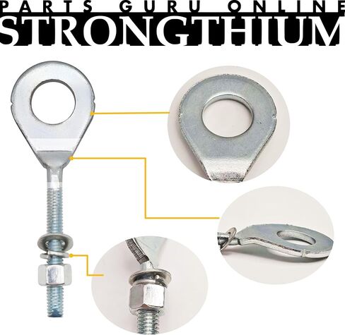 Strongthium 15mm .59" Rear Chain Axle Tensioner Adjuster for Coleman CT200U BT200X Massimo Baja MB165 MB200 MBX10 MBX11 CRF50 XR70 CT70 Predator 212cc 196cc 6.5hp Mini Bike 50cc-125cc Pit Dirt Bike in Saudi Arabia