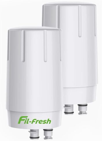 2-Pack Faucet Water Filter Replacement for Brita® Faucet Filter Systems,Certified, Longlast Sink Faucet Filter, Reduce Chlorine and Lead, White in Kuwait