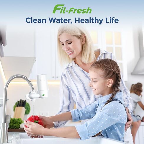 2-Pack Faucet Water Filter Replacement for Brita® Faucet Filter Systems,Certified, Longlast Sink Faucet Filter, Reduce Chlorine and Lead, White in Kuwait