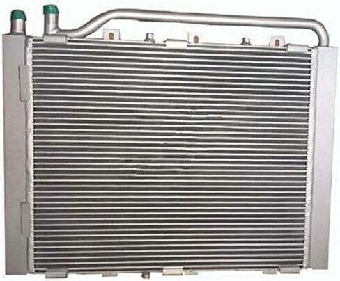 ALLOYWORKS مبرد الزيت الهيدروليكي لحفارة كوماتسو PC100-6 PC120-6 203-03-67321 PC130-6 مبرد زيت الألومنيوم، فضي، OEM # 2030367321 in Saudi Arabia