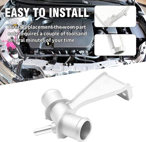 MDEOOSKY 16577-22H02 أنبوب تبريد مخرج المحرك، بديل لسيارة Toyota Corolla Matrix L4 1.8L 2009 2010 2011 2012 2013، يستبدل 1657722030 1657722040 1657722H02 (فضي) in Kuwait