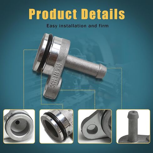 06K121143 06K121143C شفة محول أنبوب تبريد المحرك الألومنيوم EA888 1.8/2.0T متوافقة مع VW Golf Jetta Passat Tiguan Atlas Arteon Audi A1 A3 A4 A5 A6 A7 Q2 Q3 Q5 in Kuwait