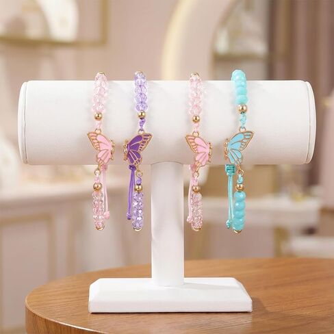 Jeffdad 2Pairs Butterfly Friendship Bracelets, Adjustable BFF Bracelets Best Friend Bracelet for 2, Handmade Charm Friendship Bracelet Jewelry Gifts for Women Couples Friends in Saudi Arabia