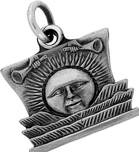 One Moment In Time J49 Necklace Nauvoo Temple Sunstone Silver Tone Alloy Handmade Mormon LDS CTR in Saudi Arabia