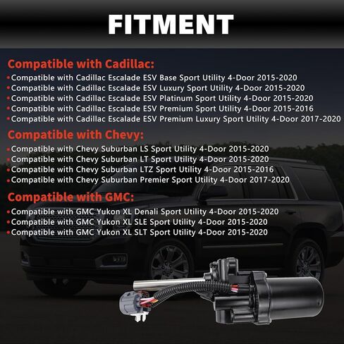 USTAR Front Right Passenger Side Power Running Step Motor Compatible with Cadillac Escalade ESV Chevy Suburban GMC Yukon XL 2015-2020 Replaces# 84452643 in Saudi Arabia