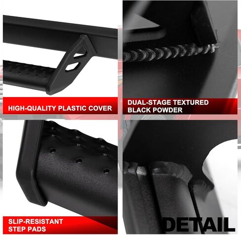 Dermon Drop Down Hoop Style Running Boards for 2005-2023 Toyota Tacoma 2nd 3rd Gen Double Cab Crew Cab 4 Doors Side Steps Step Bars Nerf Bars Aluminum in Kuwait