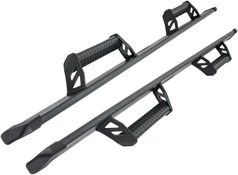 Dermon Drop Down Hoop Style Running Boards for 2005-2023 Toyota Tacoma 2nd 3rd Gen Double Cab Crew Cab 4 Doors Side Steps Step Bars Nerf Bars Aluminum in Kuwait